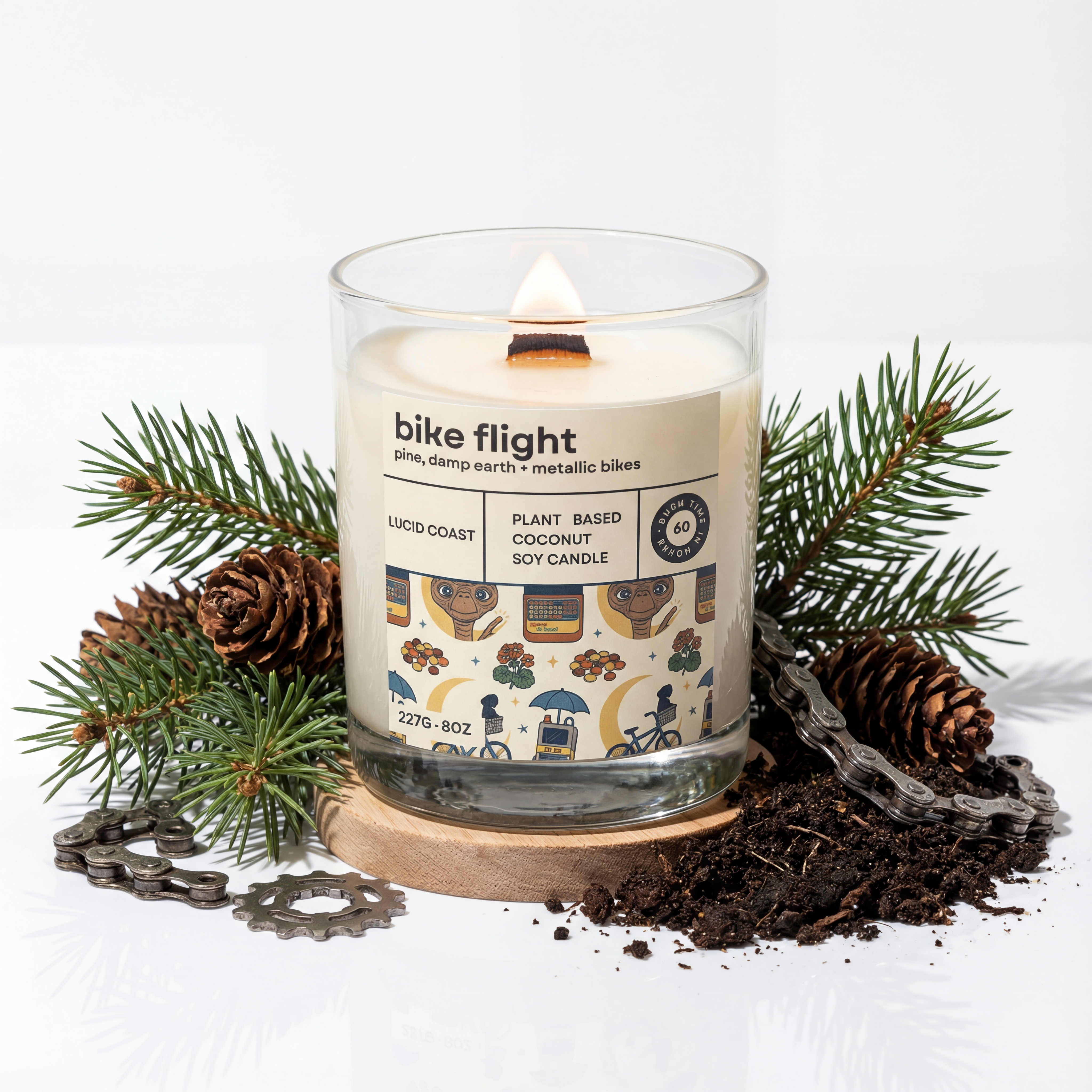 Bike Flight Candle