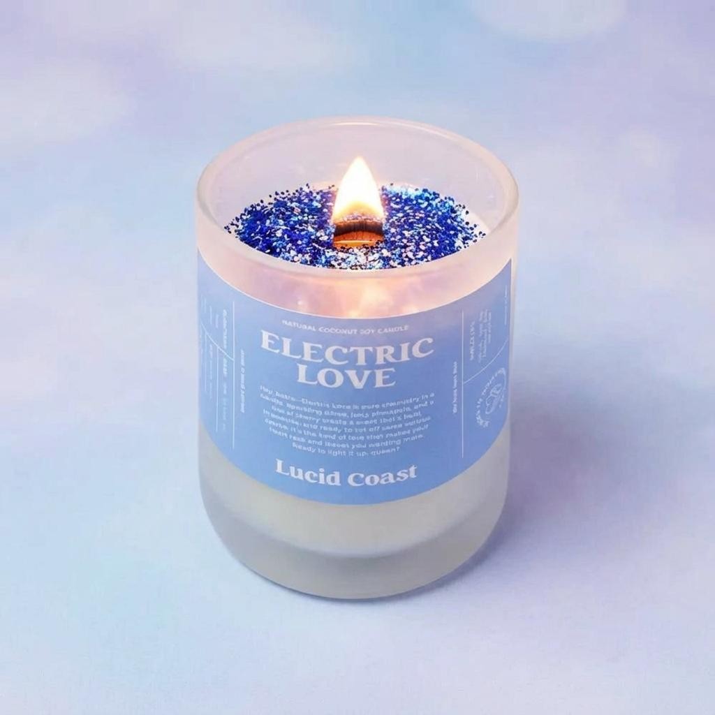 Electric Love Coconut Soy Candle | Valentine's Day Collection