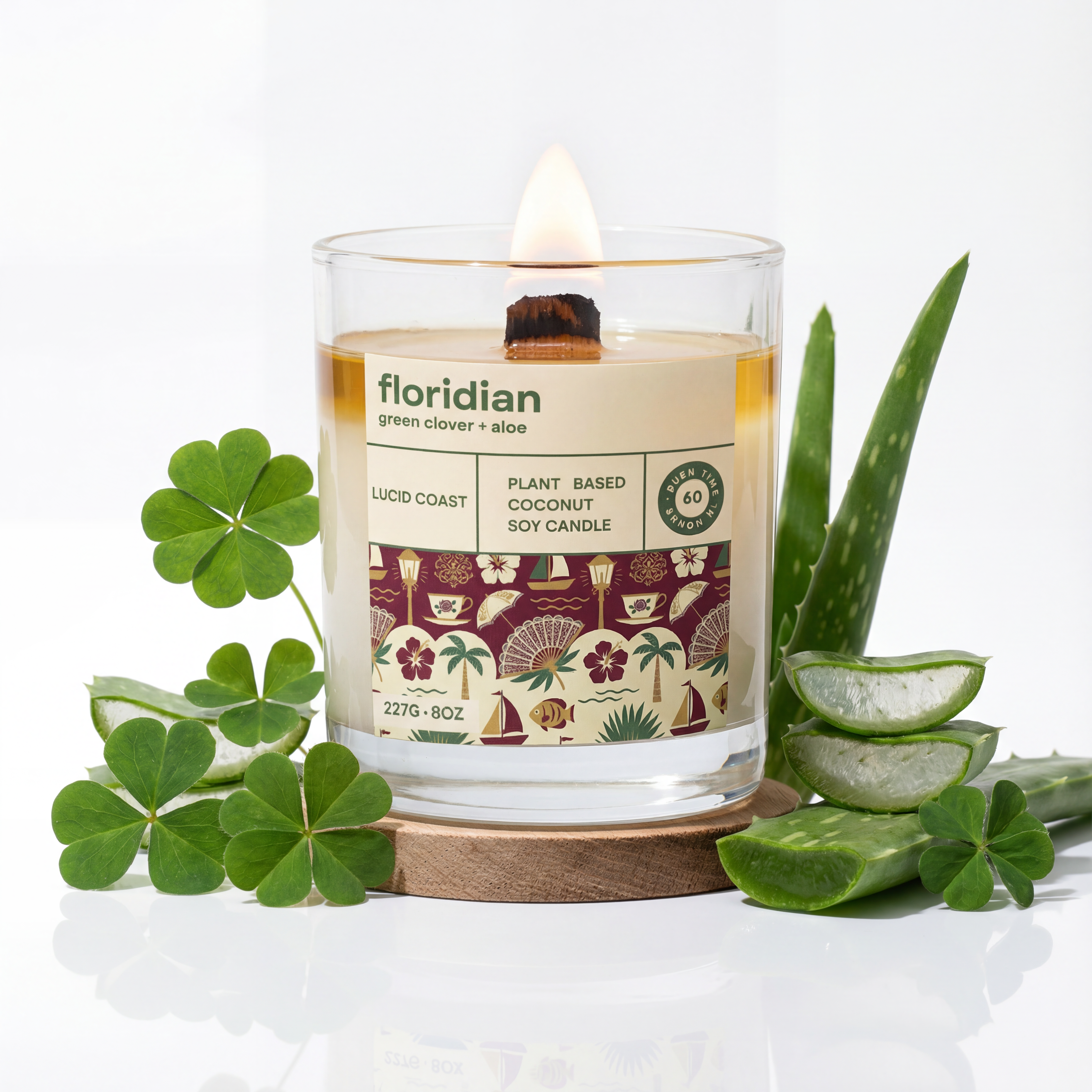 Floridian Candle - Green Clover and Aloe
