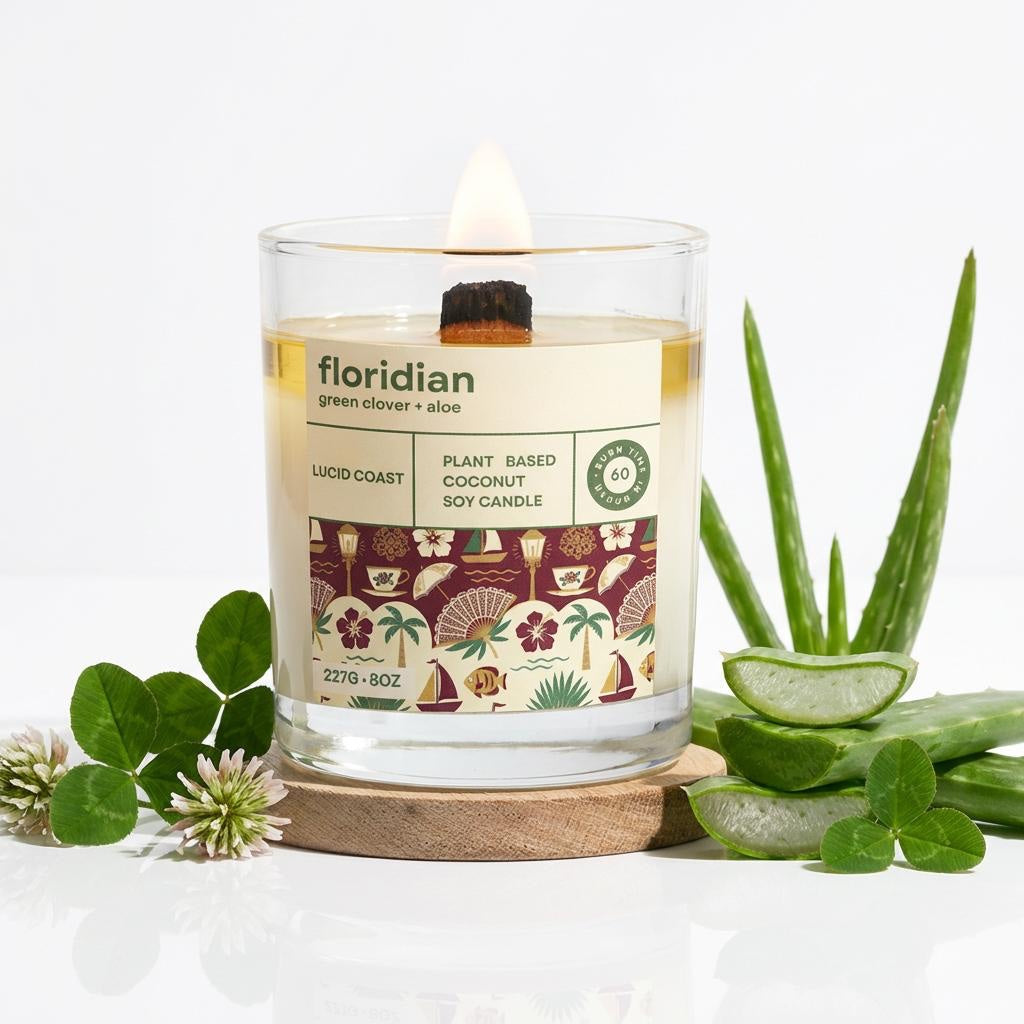 Floridian Candle - Green Clover and Aloe