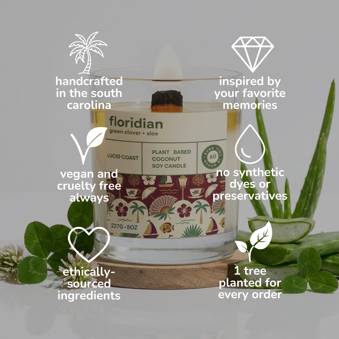 Floridian Candle - Green Clover and Aloe