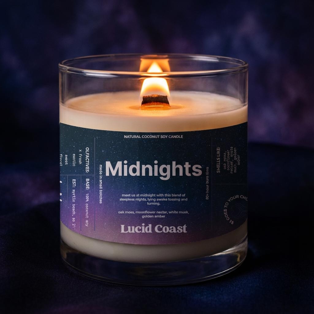 Midnights Candle | Coconut Soy Lotion Candle