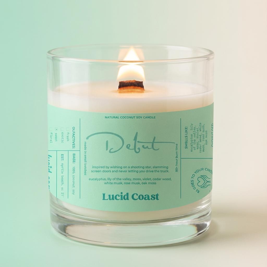 T.S. Debut Candle | Coconut Soy Lotion Candle